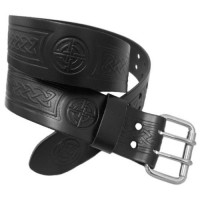 Utility Kilt Belt Celtic Knot Embossed Design